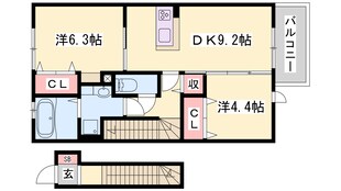 三木駅 徒歩4分 2階の物件間取画像